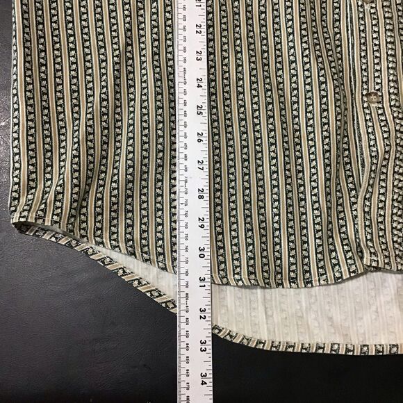 Vintage Guess by Georges Marciano Striped Cotton Button Up Shirt XL USA - Picture 5 of 9